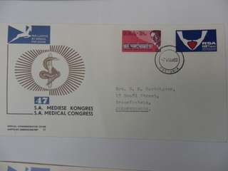 RSA 1.11 (1969) - 1st Heart Transplant & Medical Congress Official FDC