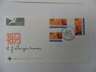 RSA 1.30 (1973) - Birth Centenary of CJ Langenhoven Official FDC