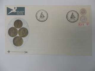 RSA 1.34 (1974) - Numismatic Congress  Official FDC