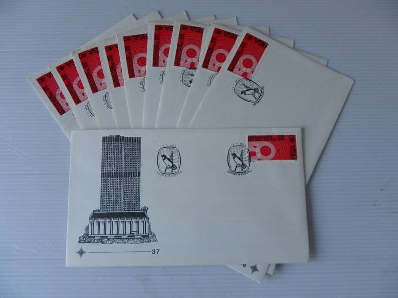 Excess Stock - RSA 1.37 FDC`s - Set of 10 FDC's (Bid per FDC to take all 10)