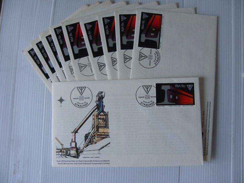 Excess Stock - RSA 3.08 FDC`s - Set of 10 FDC's (Bid per FDC to take all 10)