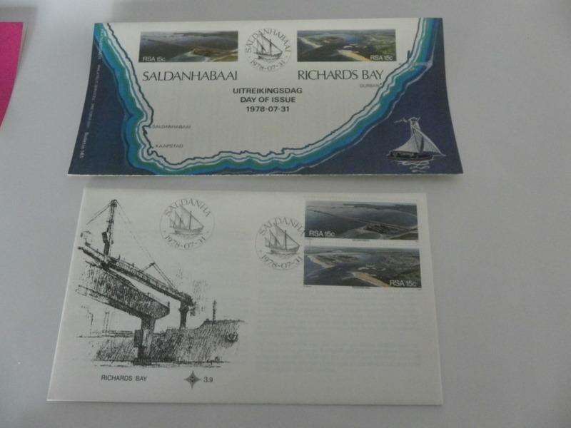 RSA 3.09 (1978) - Richards Bay and Saldanha FDC with SAPO Brochure