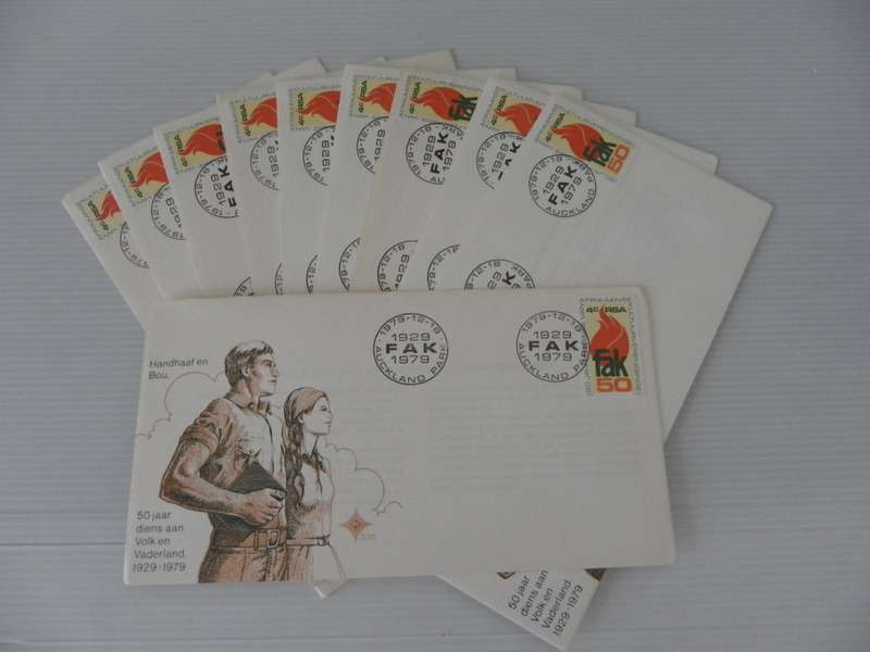 Excess Stock - RSA 3.20 FDC`s - Set of 10 FDC's (Bid per FDC to take all 10)