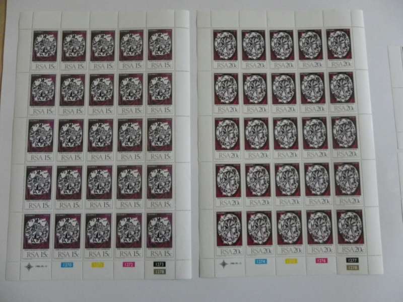 RSA 3.22 (1980) - World Diamond Congress Mint Set in Full Sheets