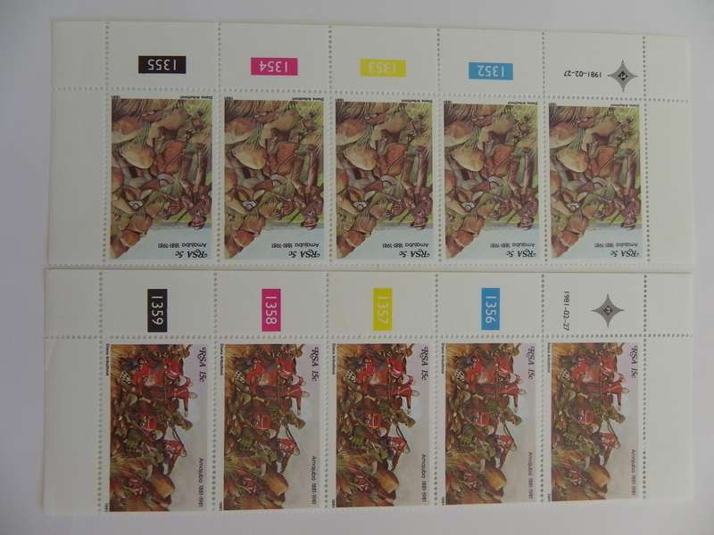 RSA 3.27 (1981) - Centenary of the Battle of Amajuba Mint Control Block Set