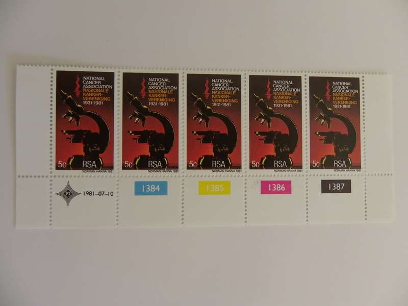 RSA 3.31 (1981) - 50th Anniversary of National Cancer Association Mint Control Block