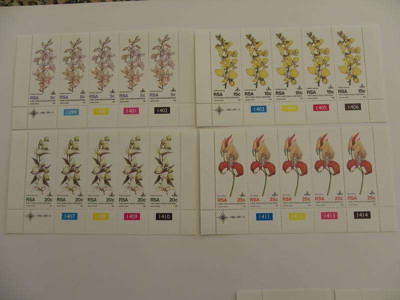 RSA 3.32 (1981) - 10th World Orchid Conference Mint Control Block Set
