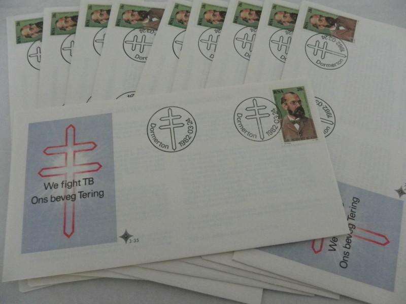 Excess Stock - RSA 3.35 FDC`s - Set of 10 FDC's (Bid per FDC to take all 10)