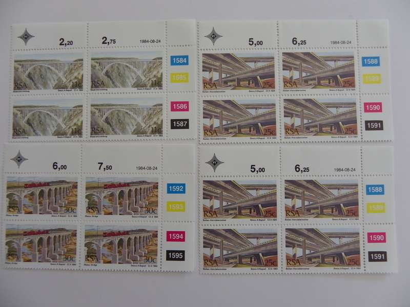 RSA 4.09 (1984) - SA Bridges Mint Control Block Set