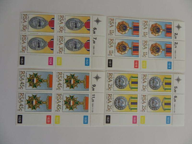 RSA 4.10 (1984) - Military Decorations Mint Control Block Set