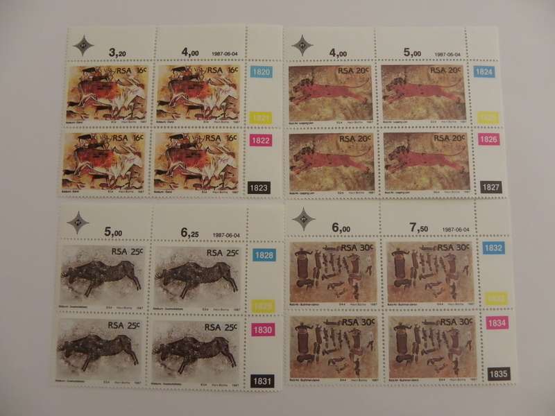 RSA 4.21 (1987) - Rock Paintings Mint Control Block Set
