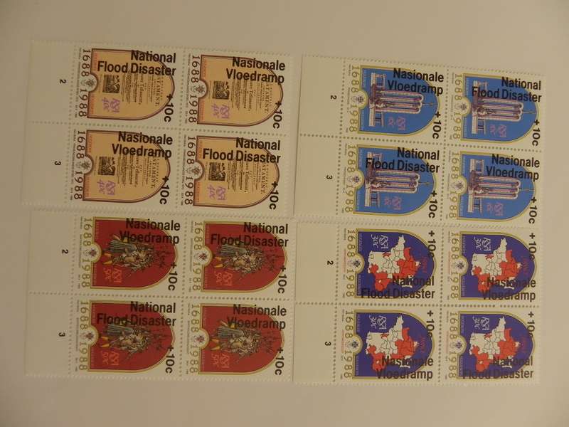 RSA 4.25.1 (1988) - Natal Floods Surcharge Mint Control Block Set