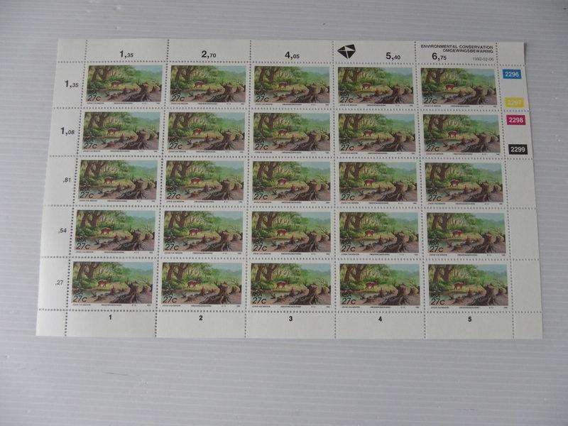 RSA 5.18 (1992) - Environmental Conservation 27c Mint Full Sheet