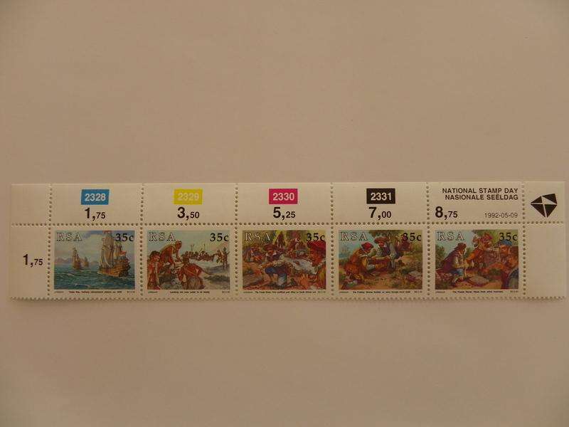 RSA 5.19 (1992) - National Stamp Day Mint Control Strip