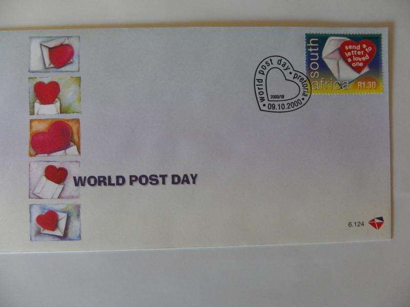 RSA 6.124 (2000) - World Post Day Official FDC