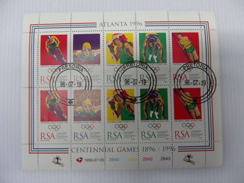 RSA 6.38 (1996) - Atlanta Olympic Games CTO Cancelled Full Sheet