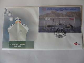 RSA 6.41 (1996) - 50th Anniversary of SAFMARINE Official FDC