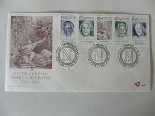 RSA 6.47 (1996) - SA Nobel Laureates Official FDC