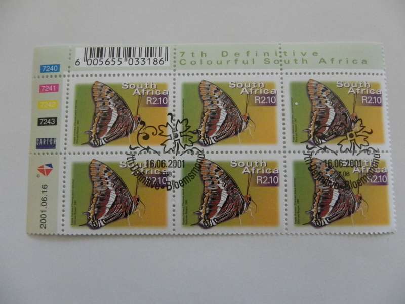 RSA 7th Definitive Series (2000) - Colourful SA R2.10 CTO Cancelled Control Block