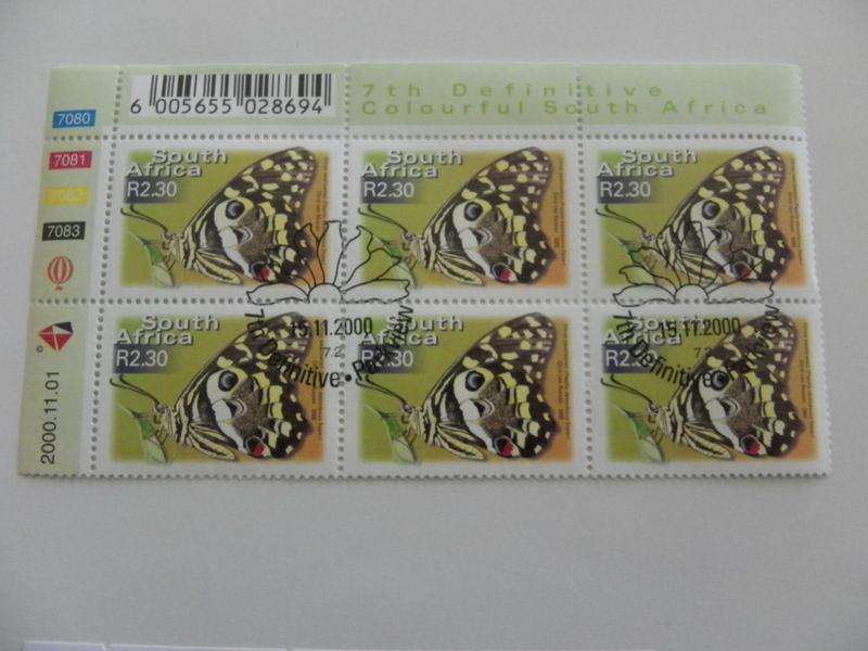 RSA 7th Definitive Series (2000) - Colourful SA R2.30 CTO Cancelled Control Block