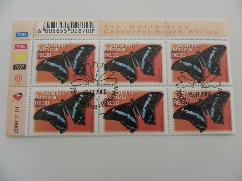 RSA 7th Definitive Series (2000) - Colourful SA R7.00 CTO Cancelled Control Block