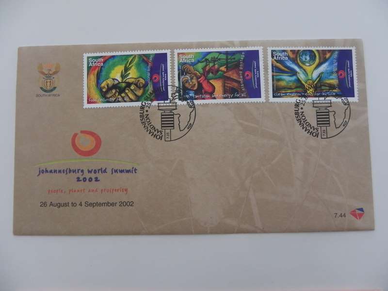 RSA 7.44 (2002) - World Summit for Sustainable development (2nd Issue) Official FDC