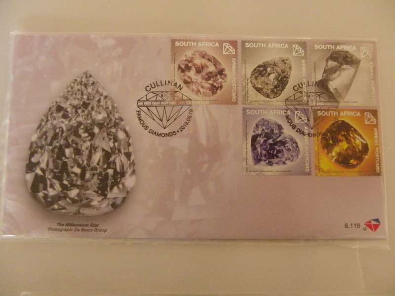RSA 8.119 (2019) - Famous SA Diamonds Official FDC