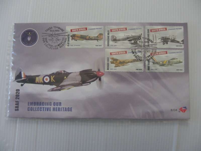 RSA 8.134 (2020) - SA Airforce Unserviced FDC