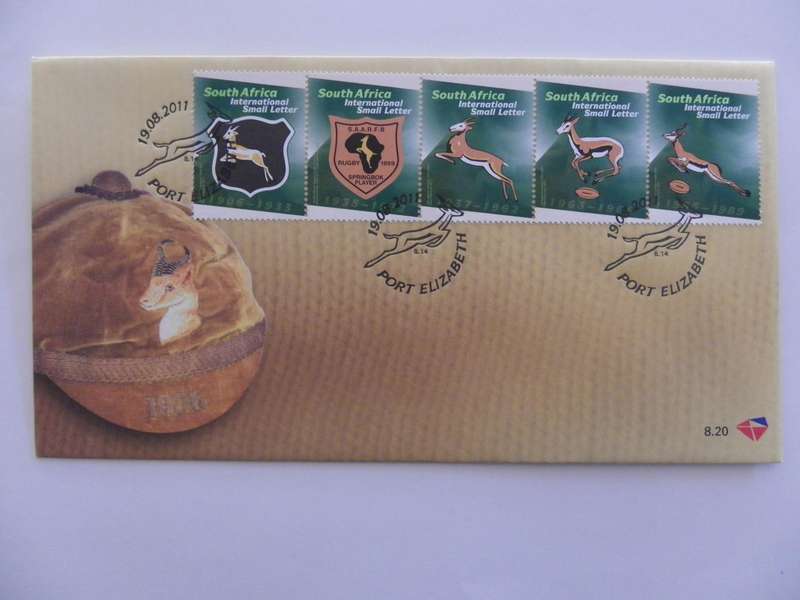 RSA 8.20 (2011) - Evolution of the Rugby Emblem Official FDC