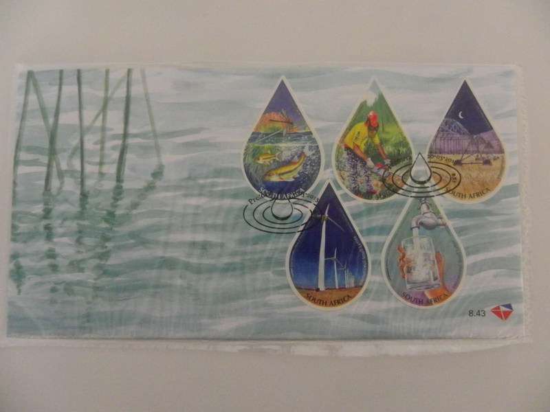 RSA 8.43 (2013) - International Year of Water Cooperation Official FDC
