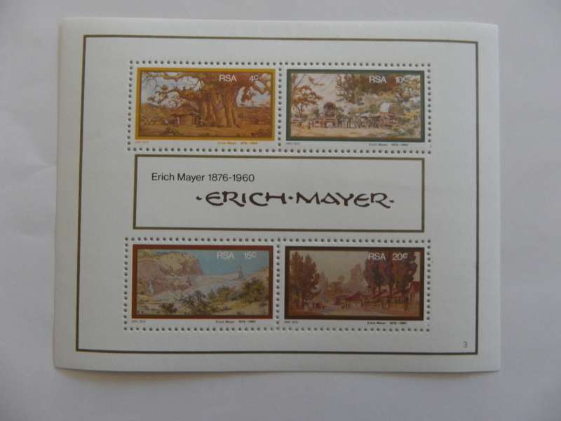 RSA MS02 (1976) - Birth Centenary of Erich Mayer Mint Miniature Sheet