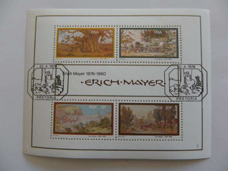 RSA MS02 (1976) - Birth Centenary of Erich Mayer CTO Cancelled Miniature Sheet