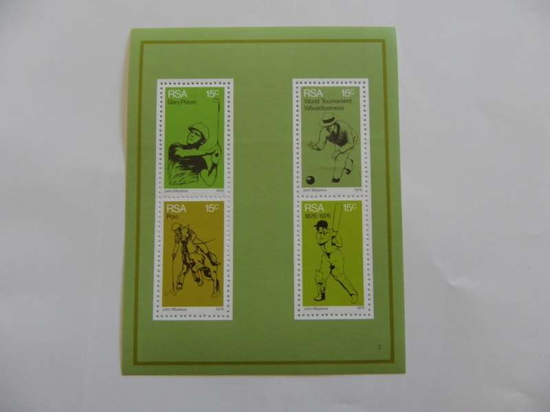 RSA S01 (1976) - Sport Mint Miniature Sheet