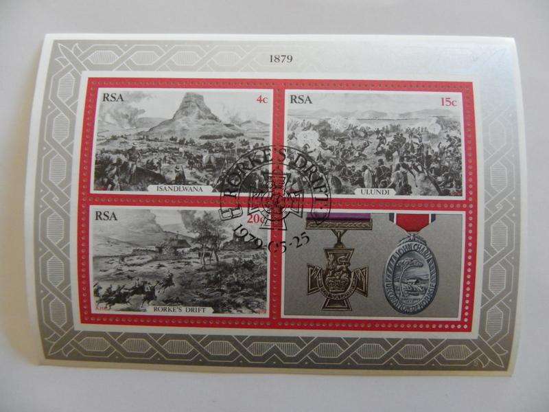 RSA S03 (1979) - Zulu War CTO Cancelled Miniature Sheet