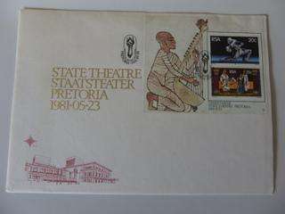 RSA S07 (1981) Pretoria State Theatre Official Large FDC