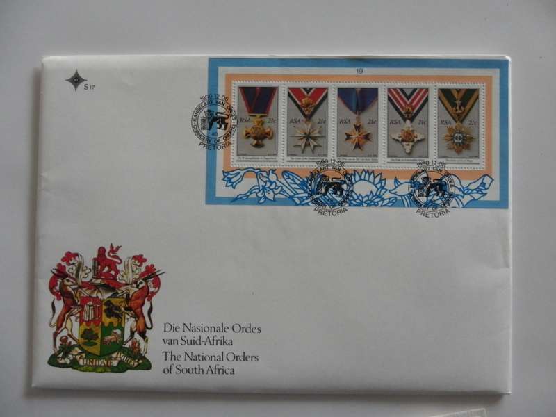 RSA S17 (1990) - National Orders Official Large FDC