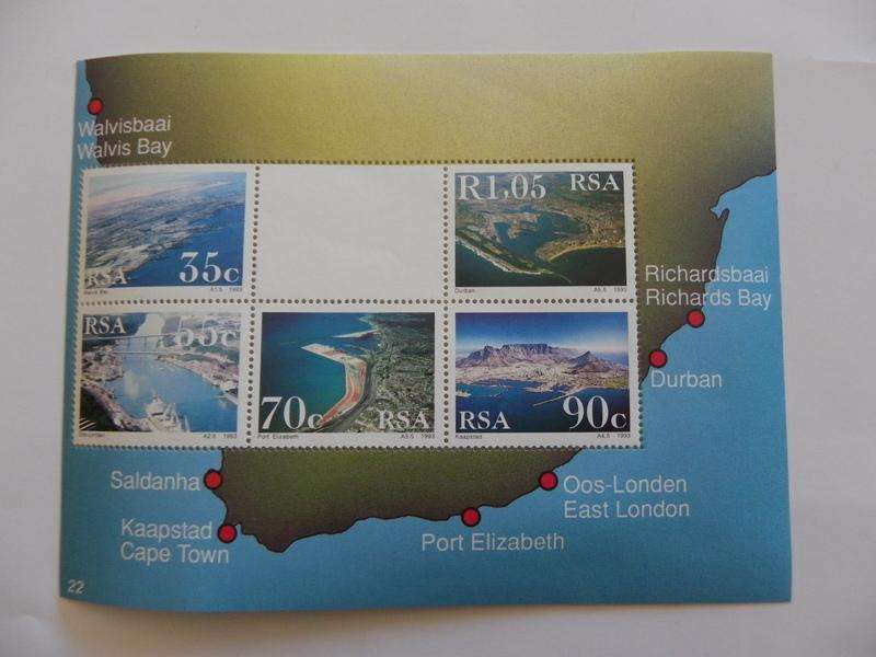RSA S19 (1993) - SA Harbours Mint Miniature Sheet
