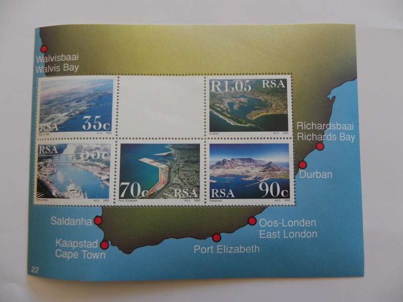RSA S19 (1993) - SA Harbours Mint Miniature Sheet