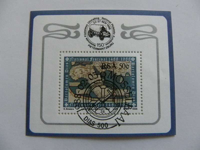 RSA SAF03 (1988) - Diaz CTO Cancelled Miniature sheet