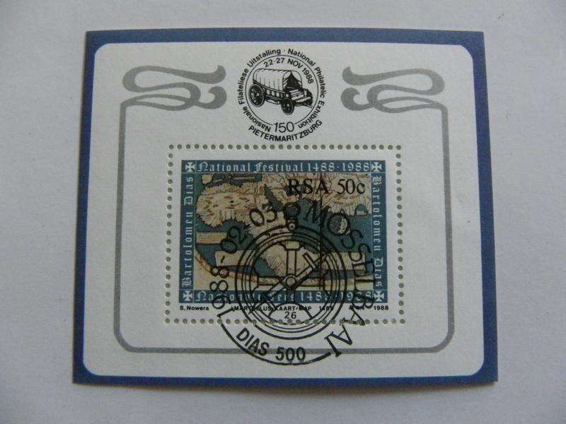 RSA SAF03 (1988) - Diaz CTO Cancelled Miniature sheet