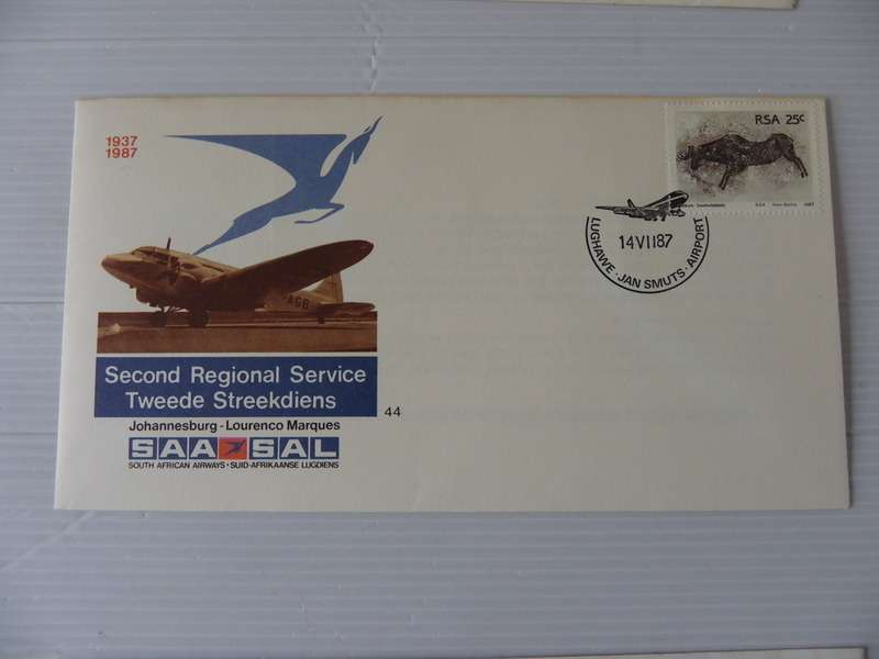 SAA #44 (1987) - 2nd Regional Service JHB to Lourenco Marques Illustrated FDC