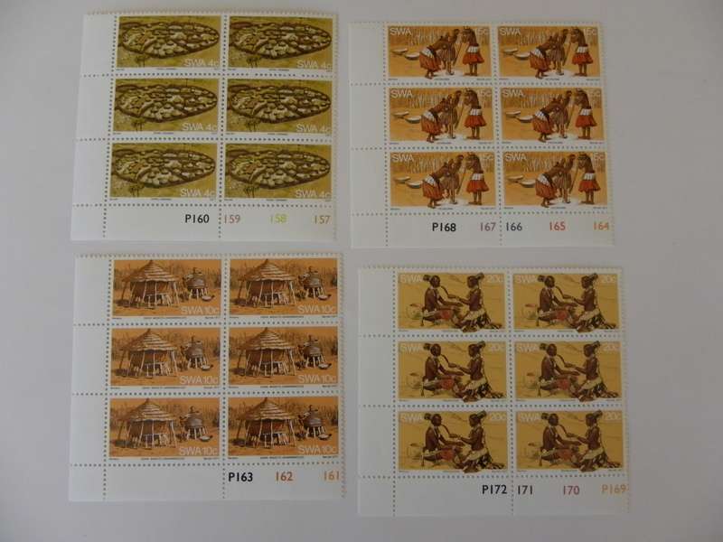 SWA 1.19 (1977) - Ovambo Traditions Mint Control Block Set