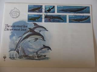 SWA 1.28 (1980) - Whales Official Large FDC