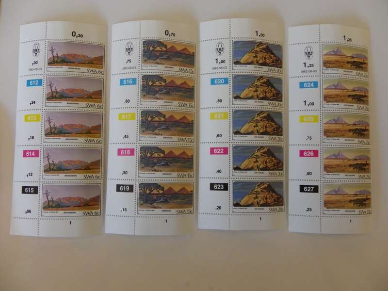SWA 1.38 (1982) - Mountains of SWA CTO cancelled Control Block Set