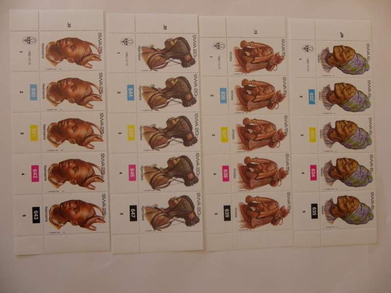 SWA 1.39 (1992) - Traditional Head Dresses Mint Control Block Set