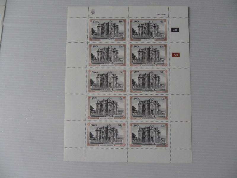 SWA 1.44 (1984) - Historic Buildings of Swakopmund 10c Mint Full Sheet