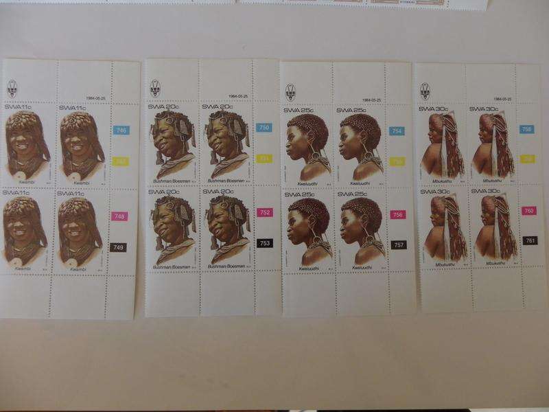 SWA 1.45 (1984) - Traditional Headdresses Mint Control Block Set