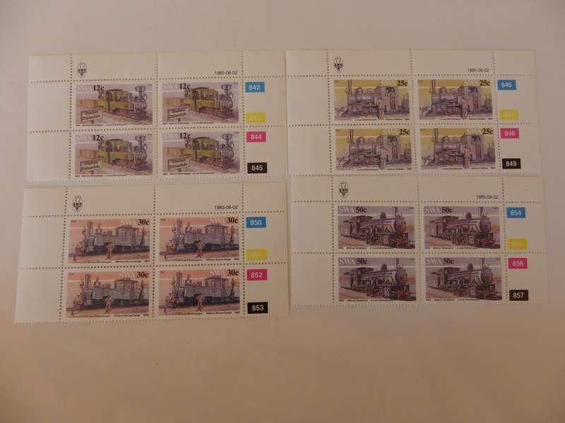 SWA 1.50 (1985) - Narrow Gauge Railway Locomotives Mint Control Block Set