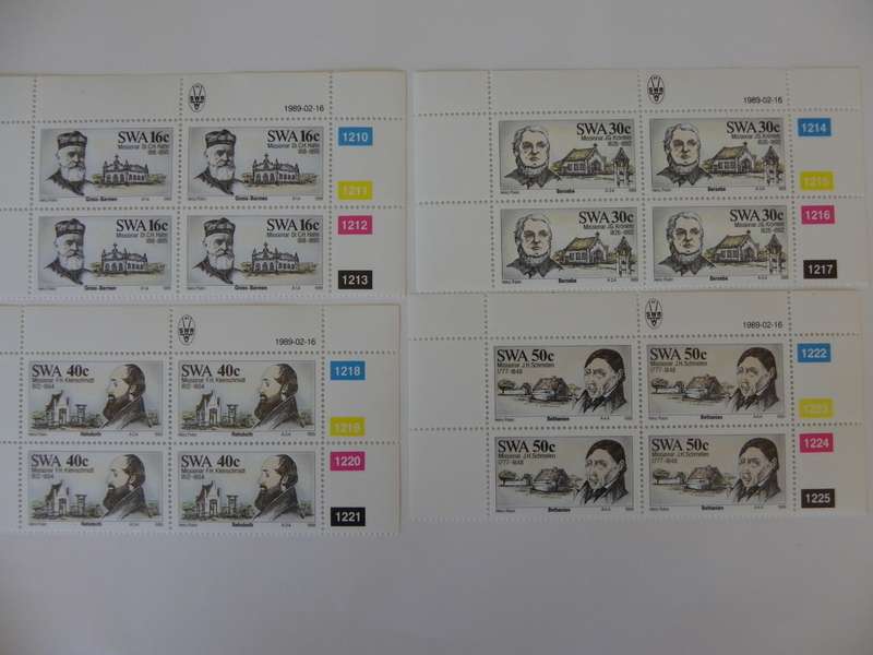 SWA 1.64 91989) - German Missionaries Mint Control Block Set