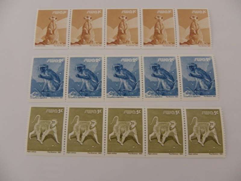SWA 3rd Definitive Series (1980) - Animals Mint Coil Set